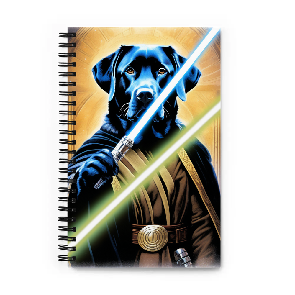 PugMug Custom Black Labrador Retriever Spiral Notebook