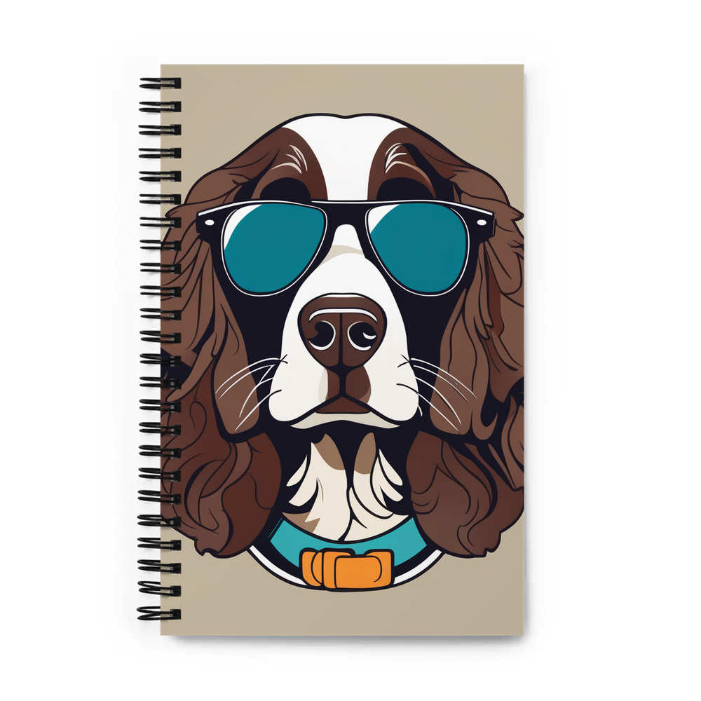 PugMug Custom English Springer Spaniel Spiral Notebook