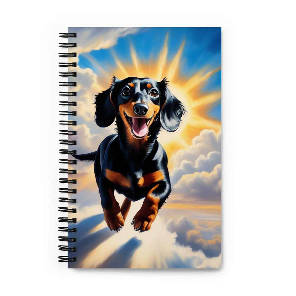 PugMug Custom Black Dachshund Spiral Notebook