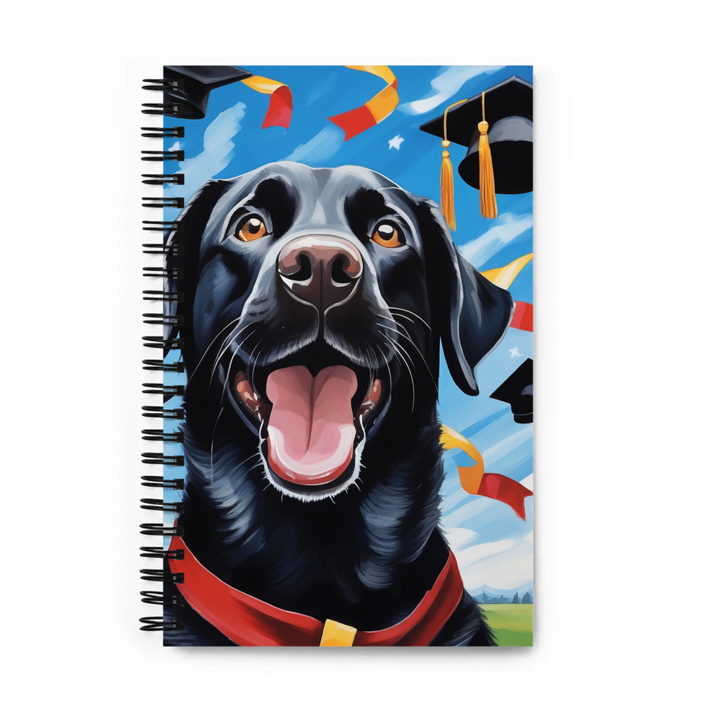 PugMug Custom Black Labrador Retriever Spiral Notebook