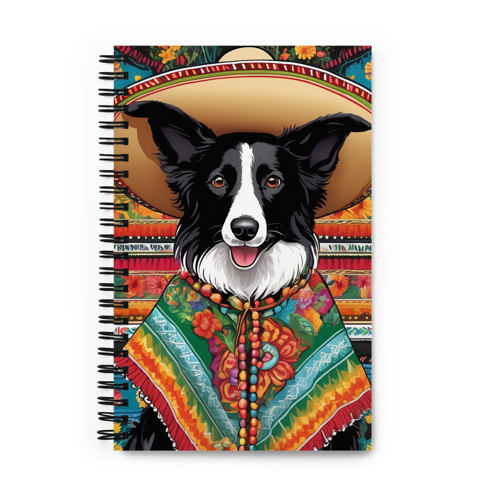 PugMug Custom Border Collie Spiral Notebook