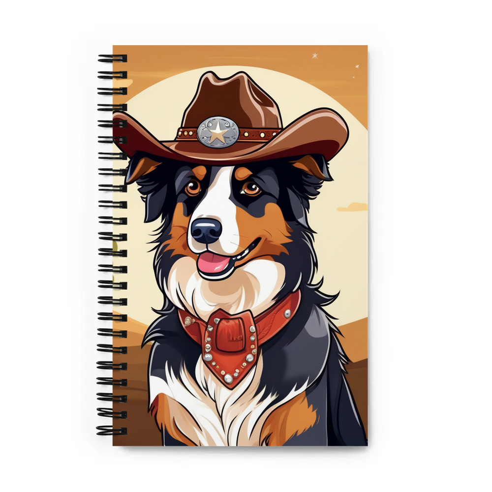 PugMug Custom Australian Shepherd Dog Spiral Notebook