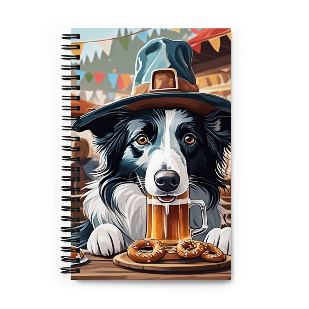 PugMug Custom Border Collie Spiral Notebook