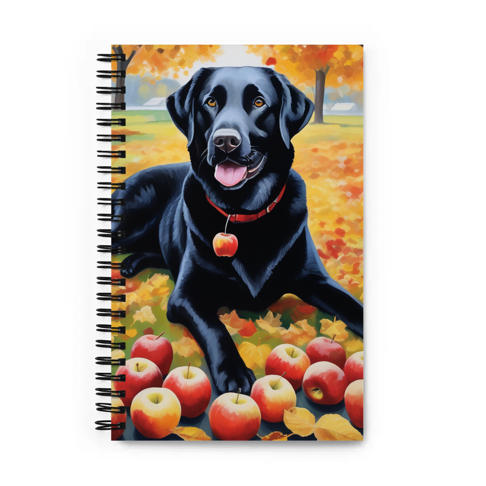 PugMug Custom Black Labrador Retriever Spiral Notebook
