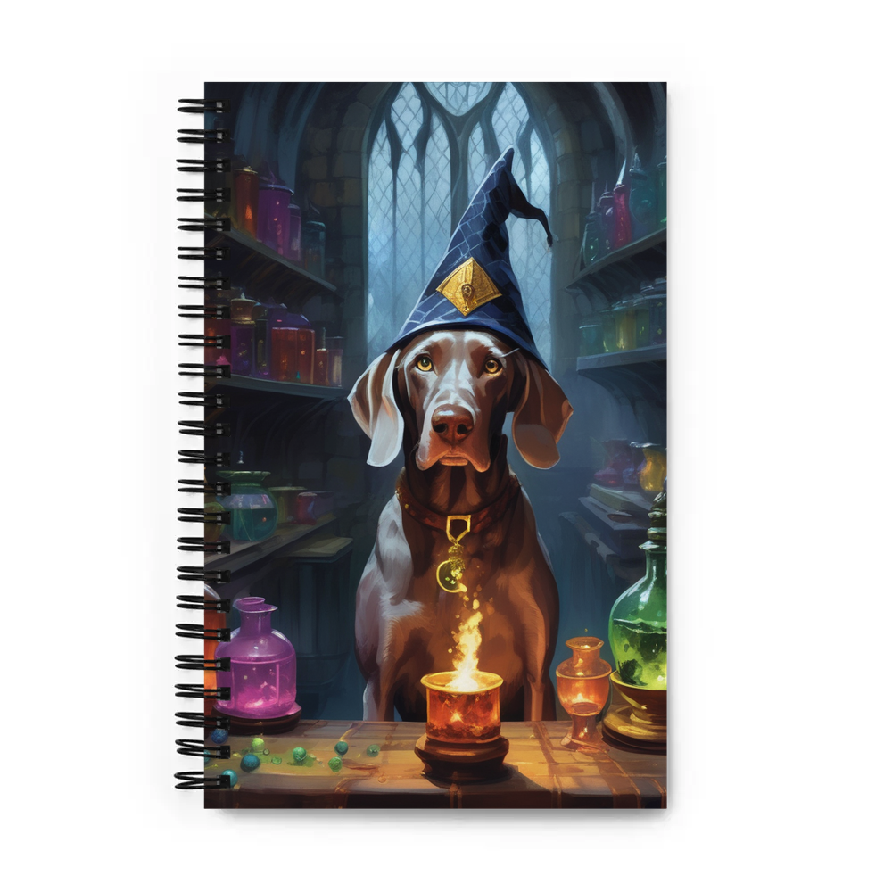 PugMug Custom Weimaraner Spiral Notebook