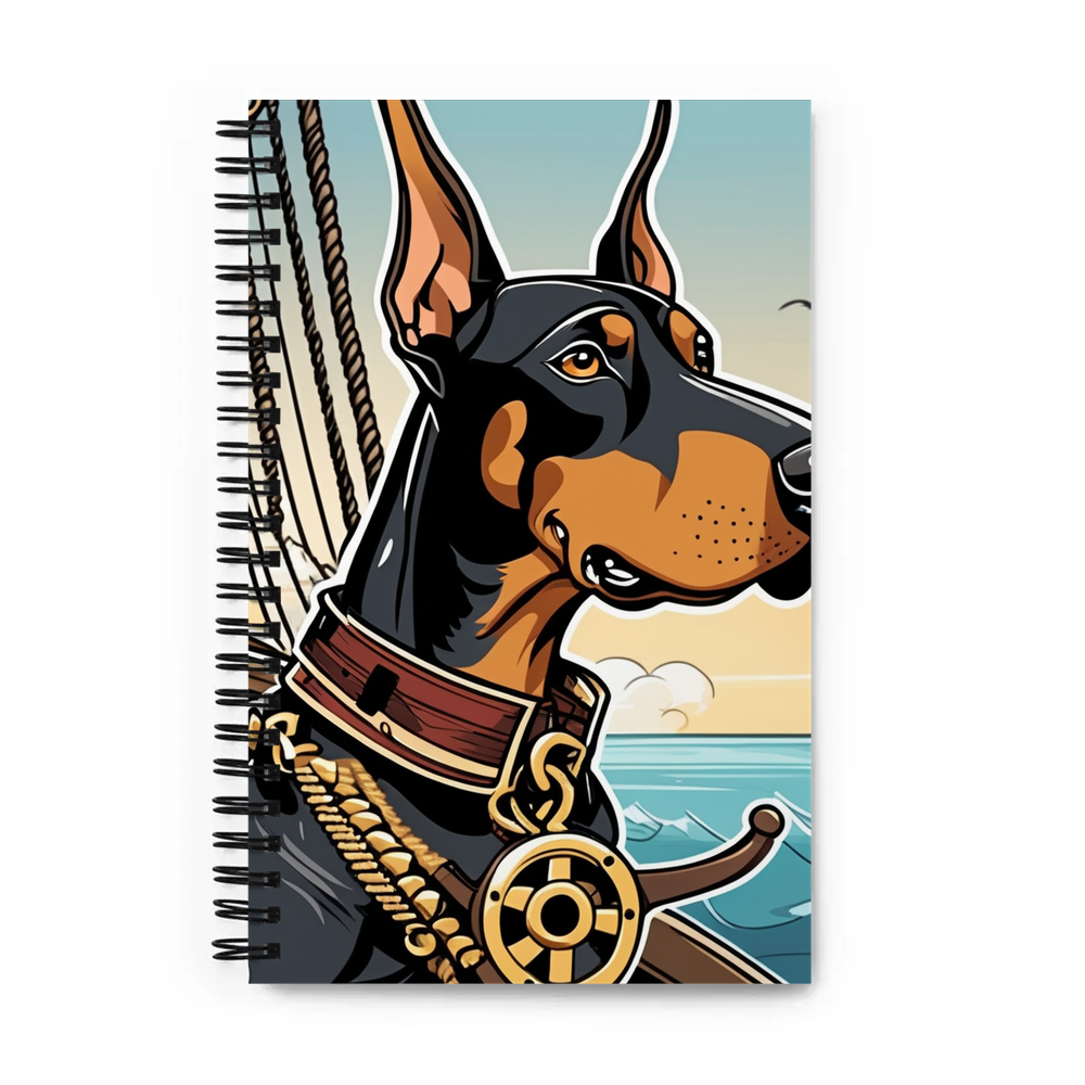 PugMug Custom Doberman Pinscher Spiral Notebook