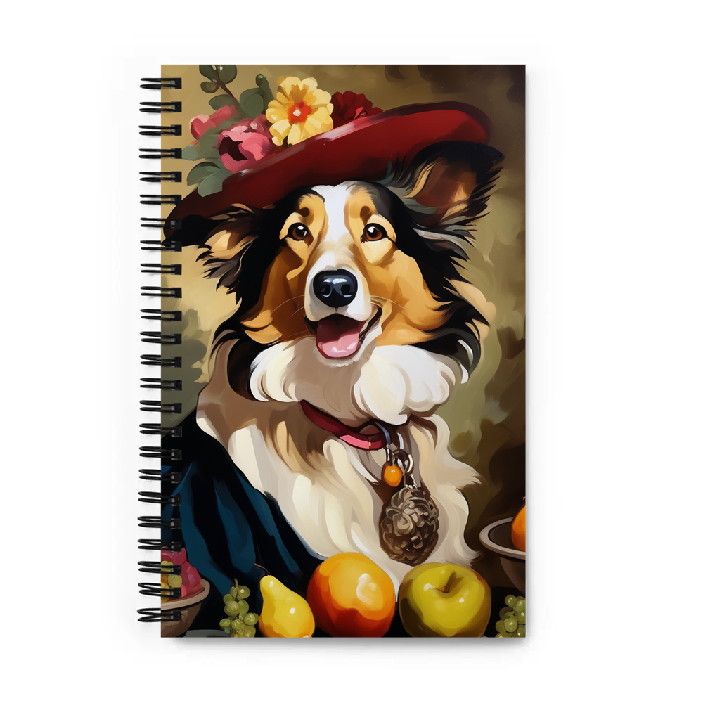 PugMug Custom Collie Spiral Notebook
