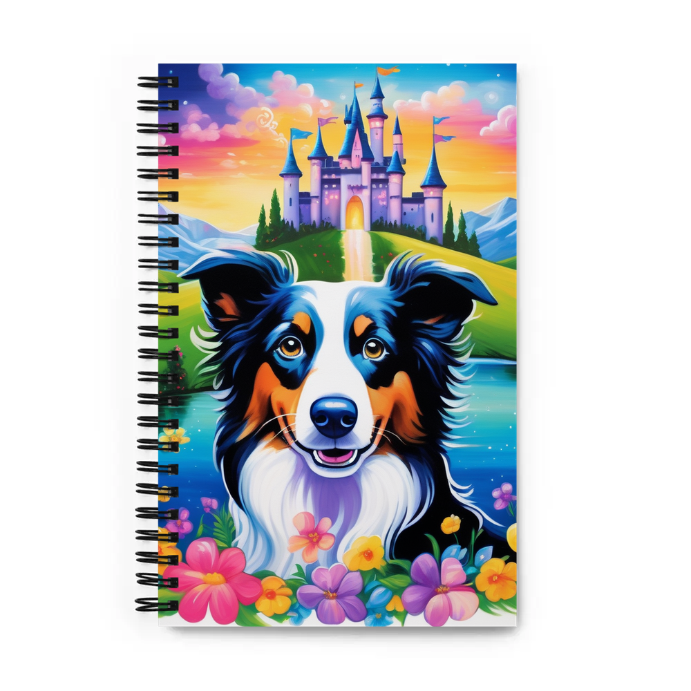 PugMug Custom Border Collie Spiral Notebook