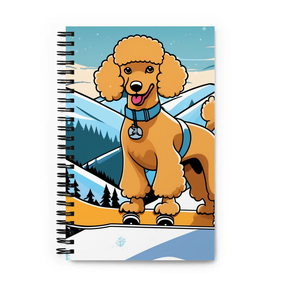 PugMug Custom Tan Poodle Spiral Notebook