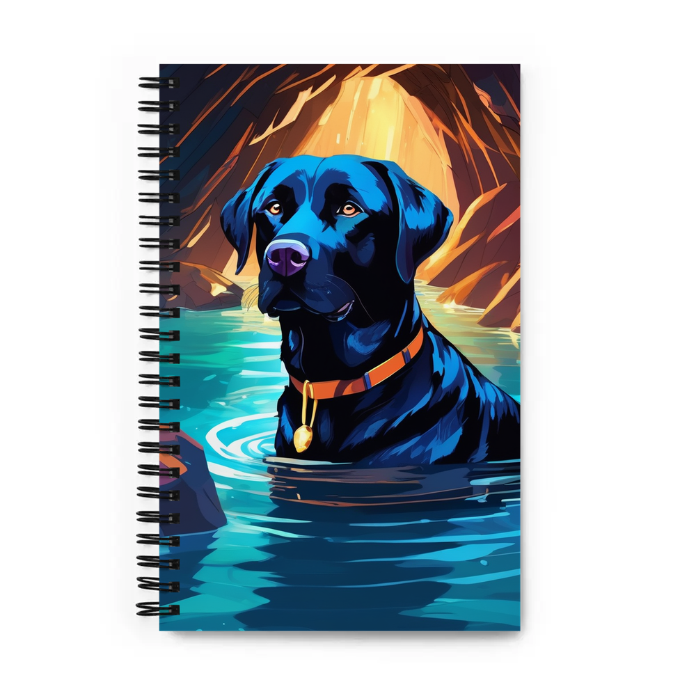 PugMug Custom Black Labrador Retriever Spiral Notebook