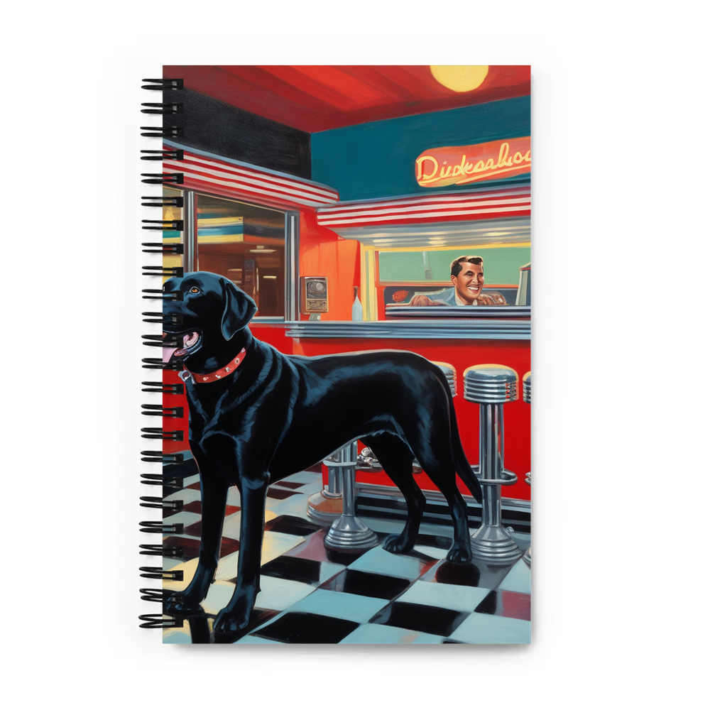 PugMug Custom Black Labrador Retriever Spiral Notebook