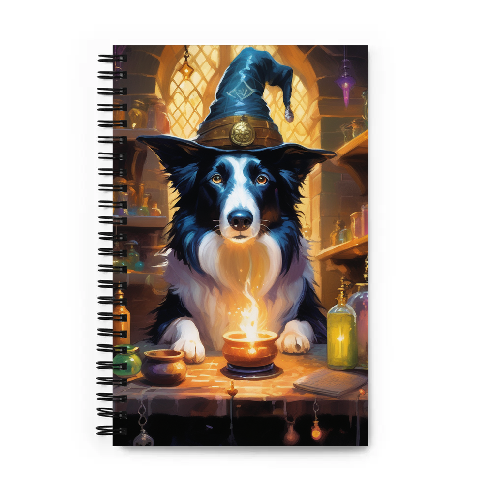 PugMug Custom Border Collie Spiral Notebook
