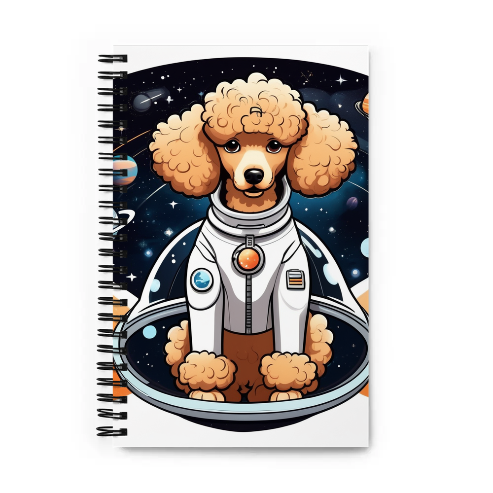 PugMug Custom Tan Poodle Spiral Notebook