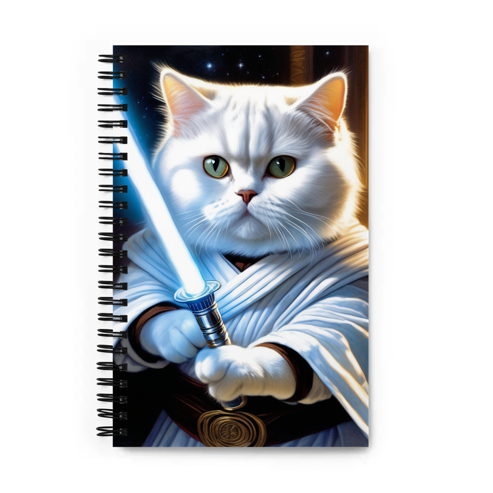 PugMug Custom White British Shorthair Cat Spiral Notebook