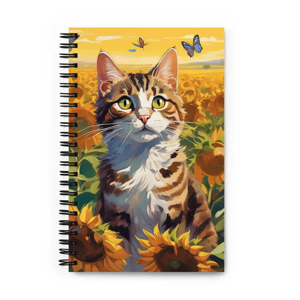 PugMug Custom Tabby Companion Cat Spiral Notebook