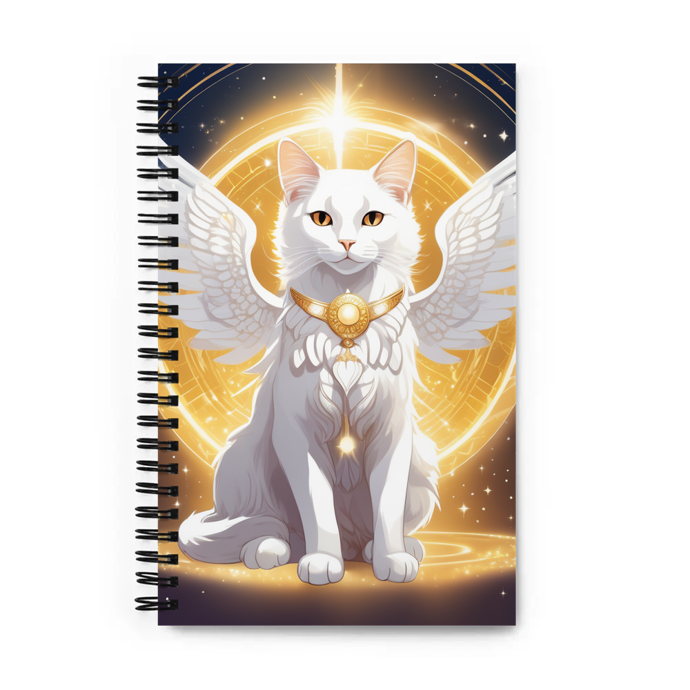 PugMug Custom White Companion Cat Spiral Notebook