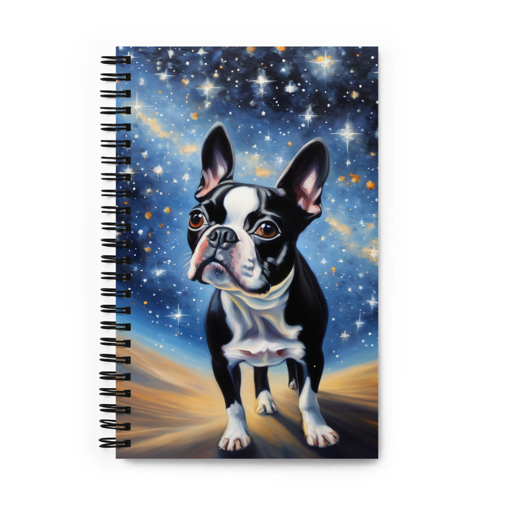 PugMug Custom Boston Terrier Spiral Notebook