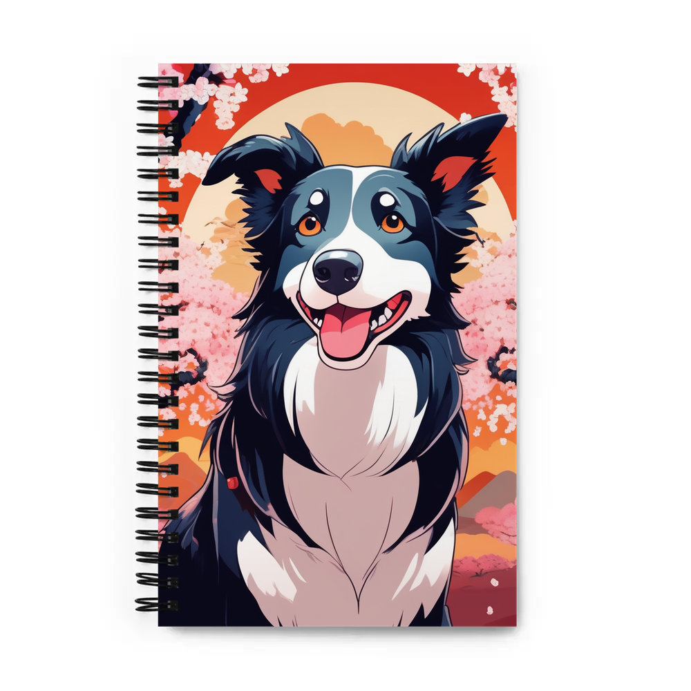 PugMug Custom Border Collie Spiral Notebook