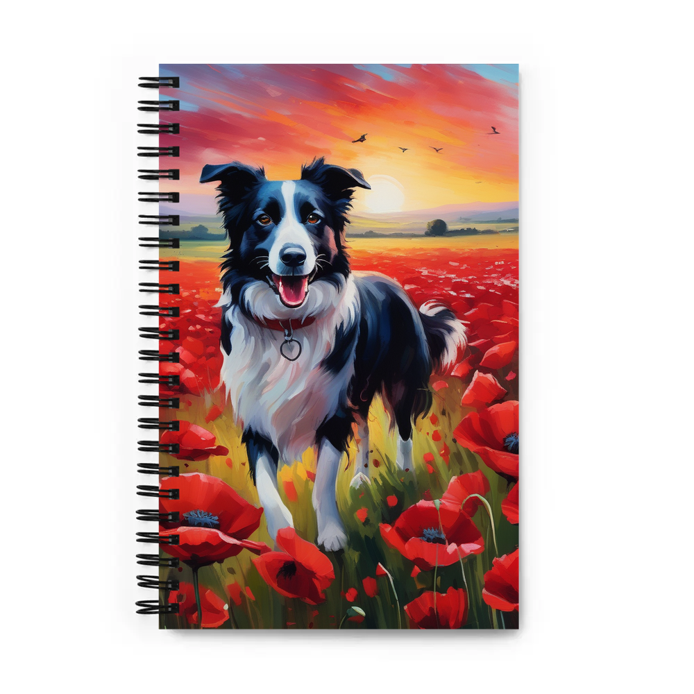 PugMug Custom Border Collie Spiral Notebook