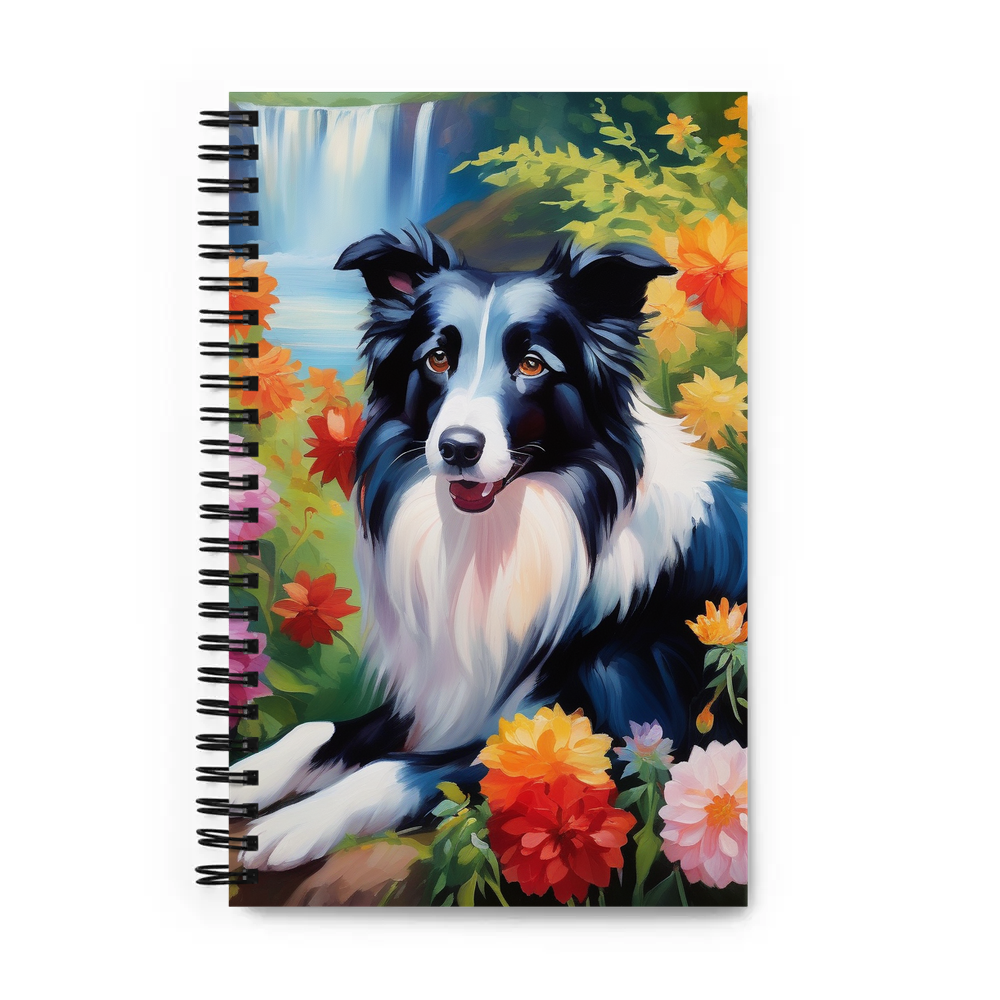 PugMug Custom Border Collie Spiral Notebook