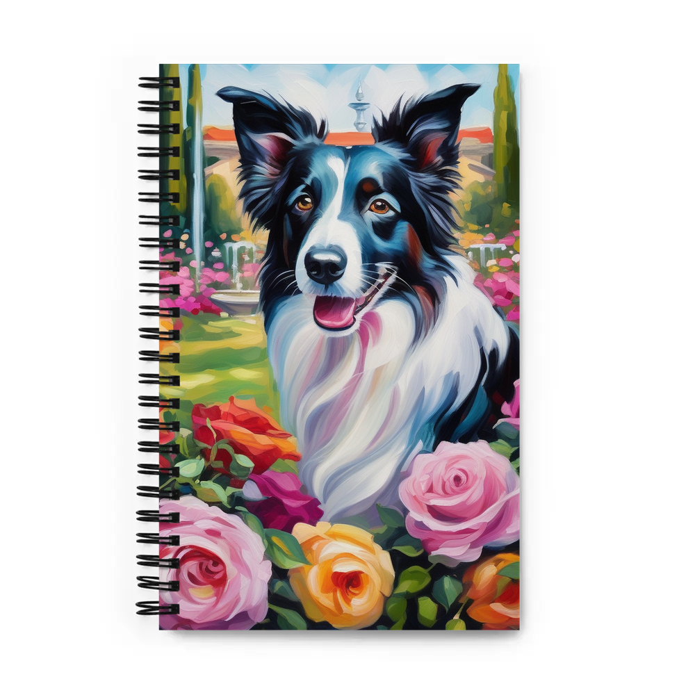 PugMug Custom Border Collie Spiral Notebook