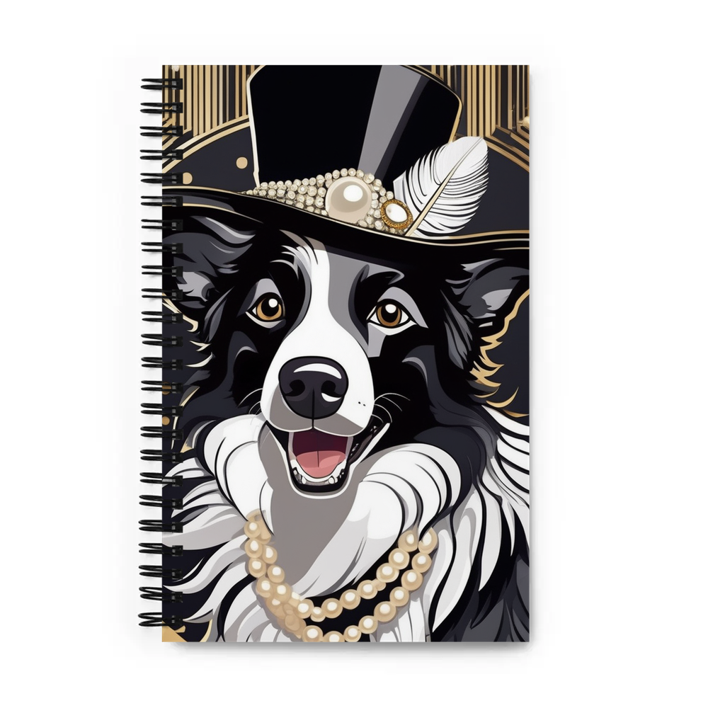 PugMug Custom Border Collie Spiral Notebook