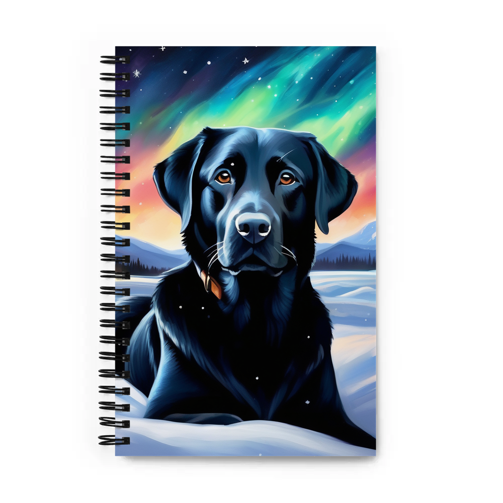 PugMug Custom Black Labrador Retriever Spiral Notebook