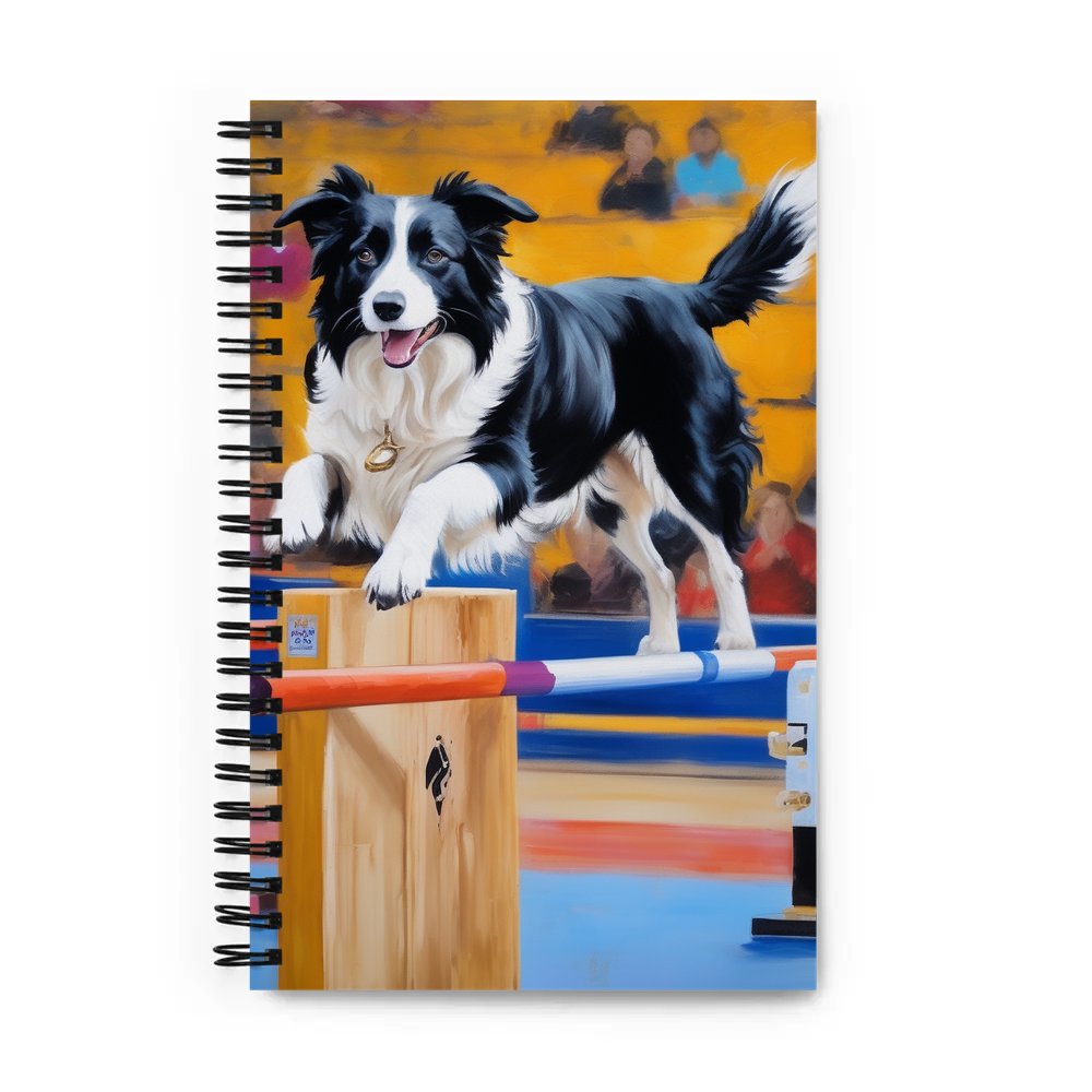 PugMug Custom Border Collie Spiral Notebook
