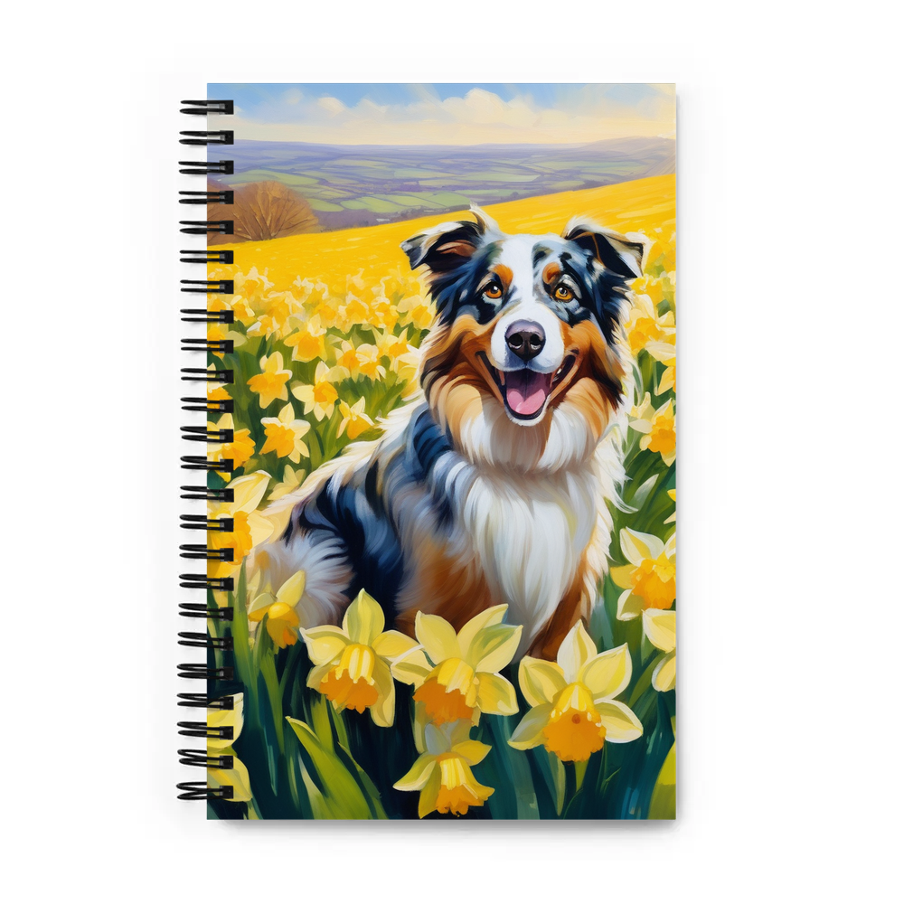 PugMug Custom Australian Shepherd Dog Spiral Notebook
