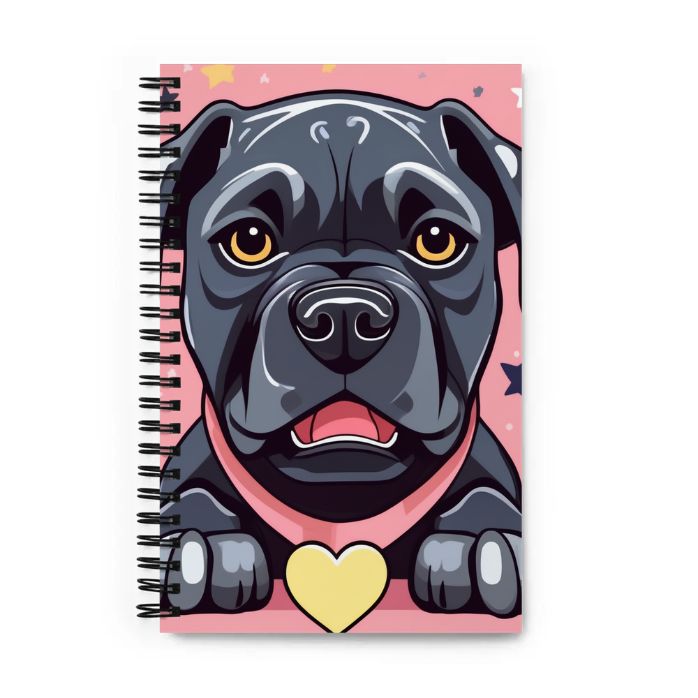 PugMug Custom Cane Corso Spiral Notebook