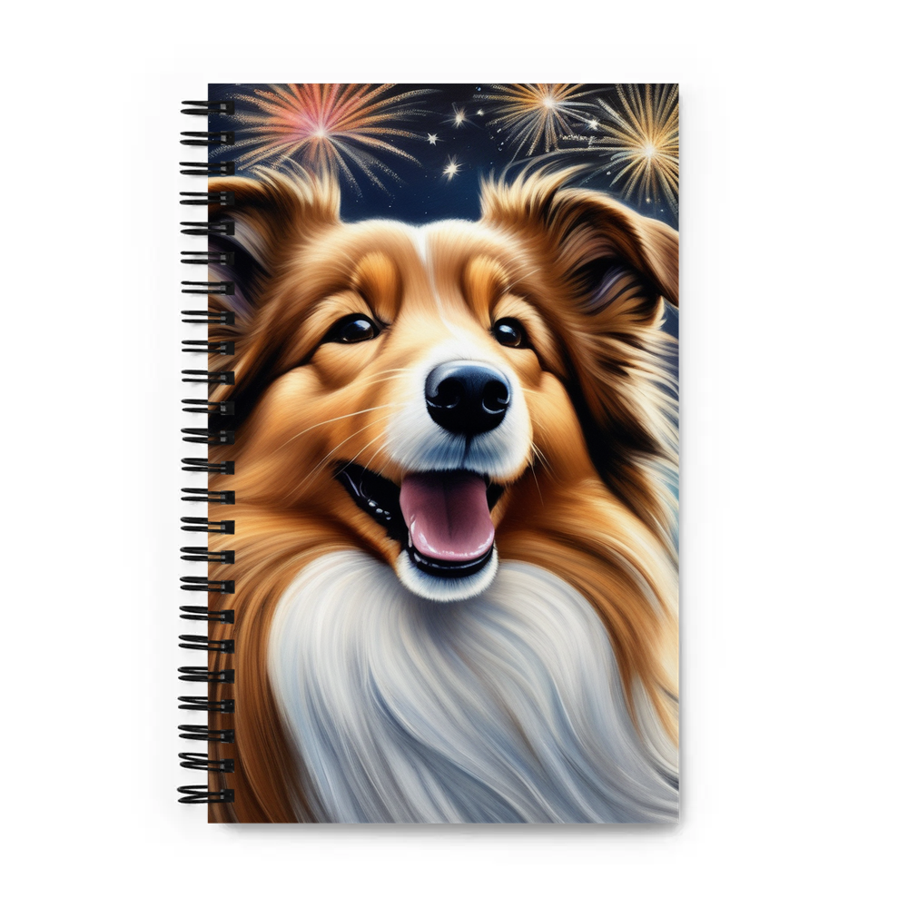 PugMug Custom Shetland Sheepdog Spiral Notebook