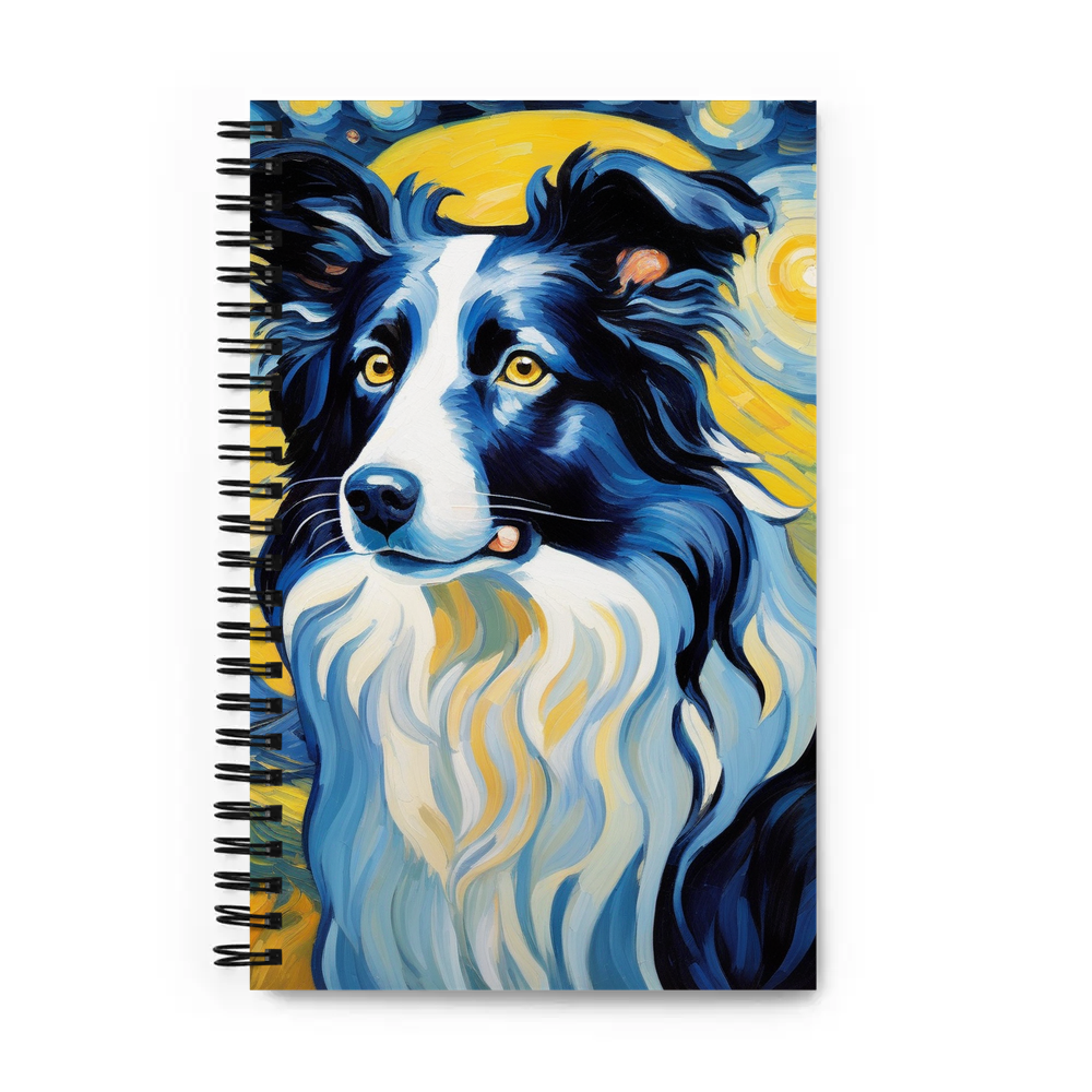 PugMug Custom Border Collie Spiral Notebook