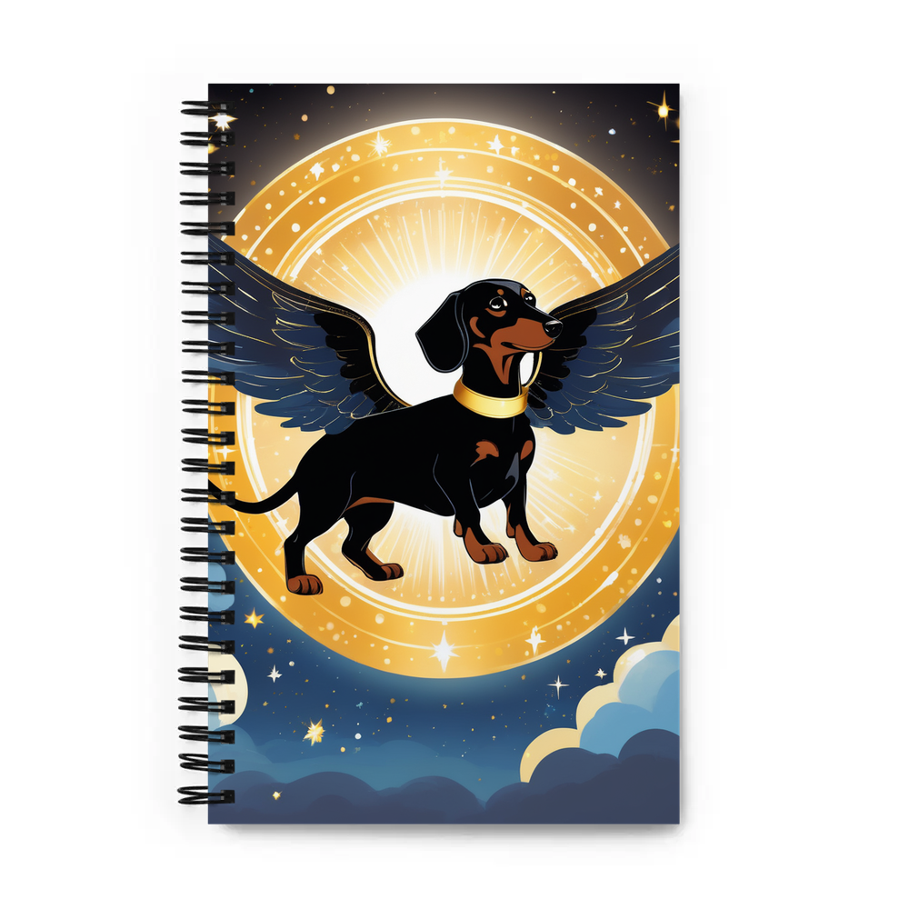 PugMug Custom Black Dachshund Spiral Notebook