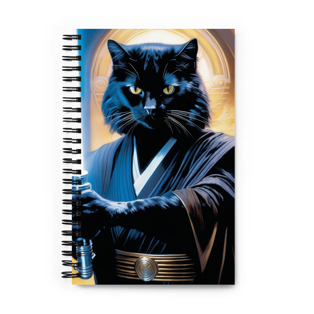 PugMug Custom Black Exotic Cat Spiral Notebook