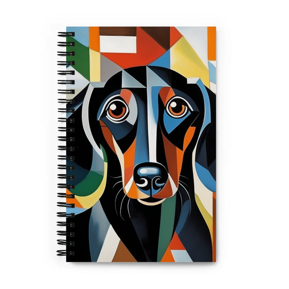 PugMug Custom Black Dachshund Spiral Notebook