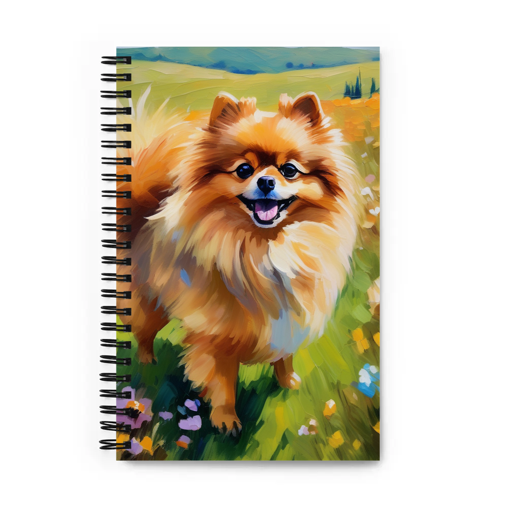 PugMug Custom Tan Pomeranian Spiral Notebook