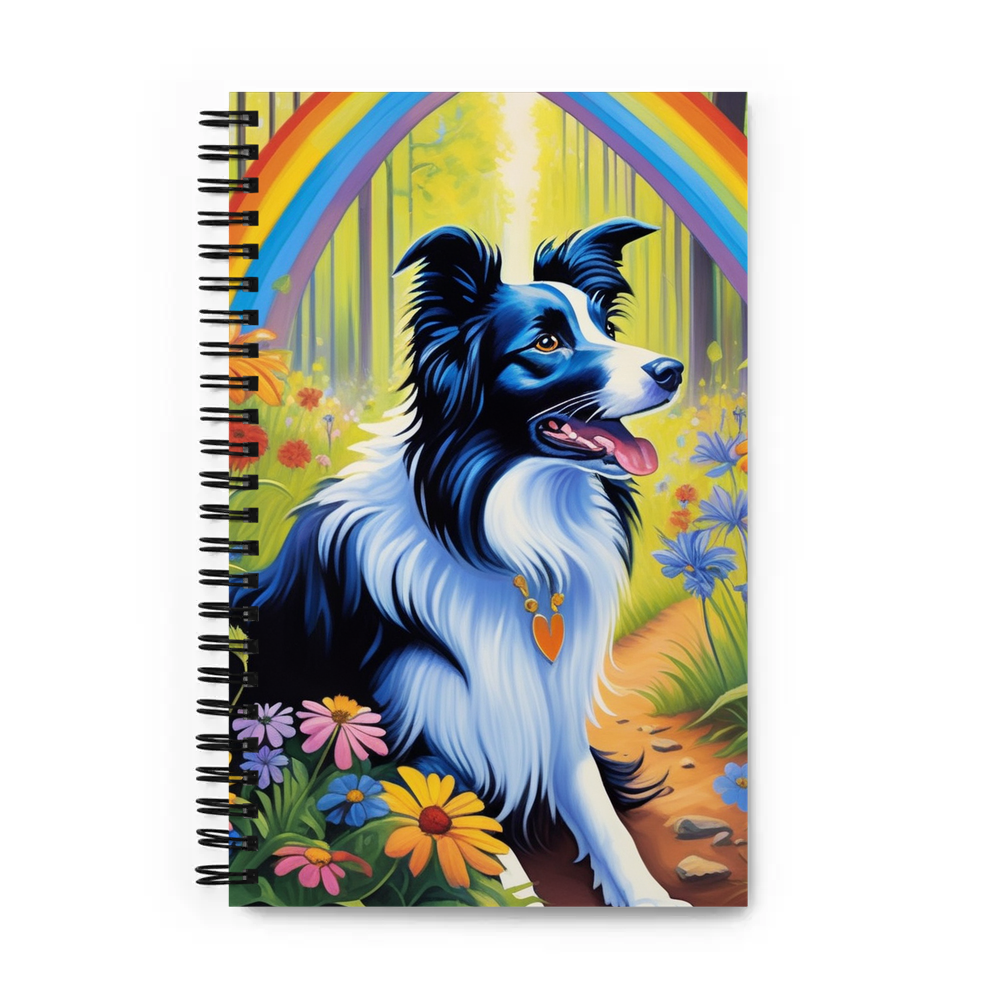 PugMug Custom Border Collie Spiral Notebook