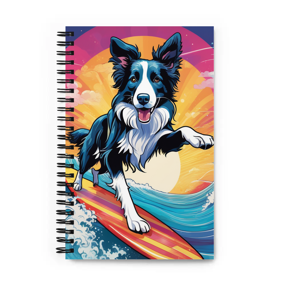 PugMug Custom Border Collie Spiral Notebook