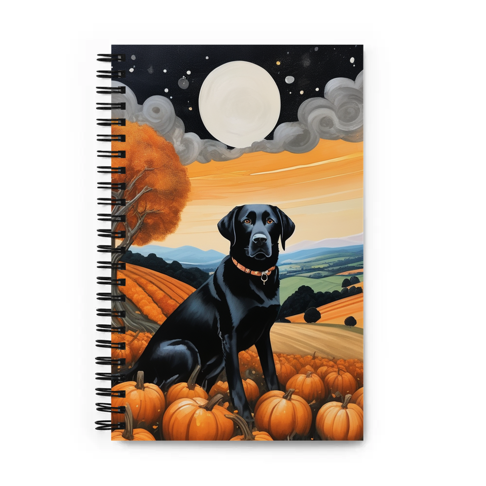 PugMug Custom Black Labrador Retriever Spiral Notebook