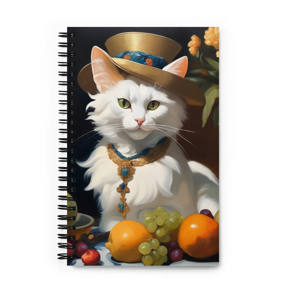 PugMug Custom White Exotic Cat Spiral Notebook