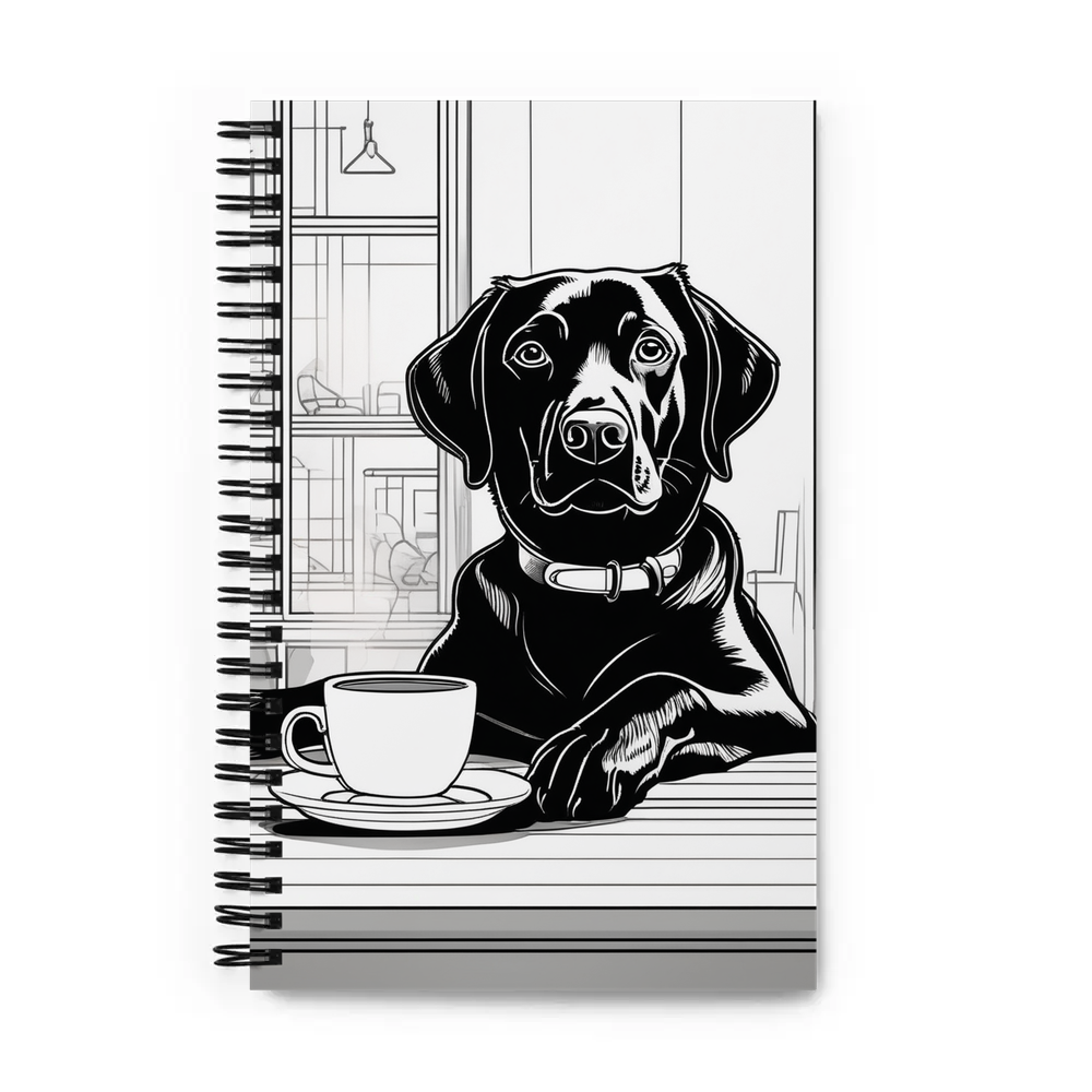 PugMug Custom Black Labrador Retriever Spiral Notebook
