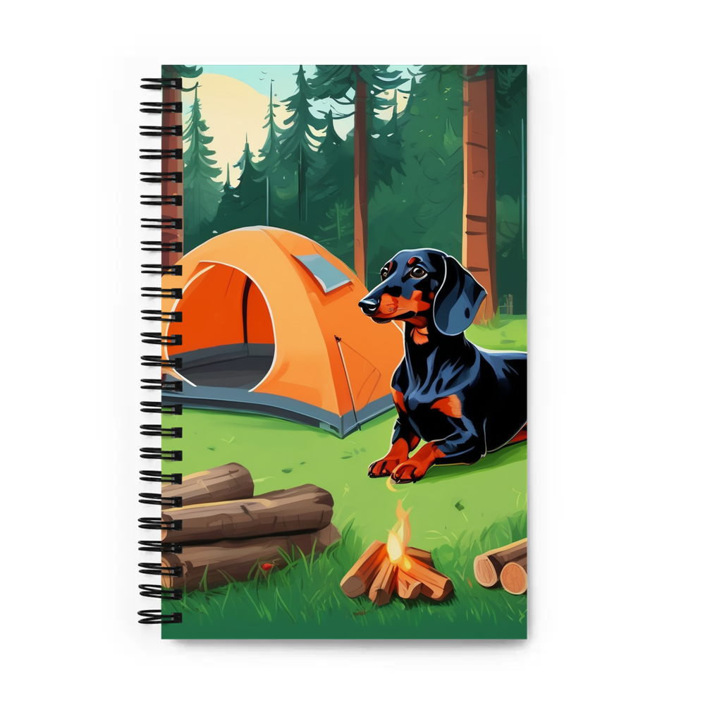 PugMug Custom Black Dachshund Spiral Notebook