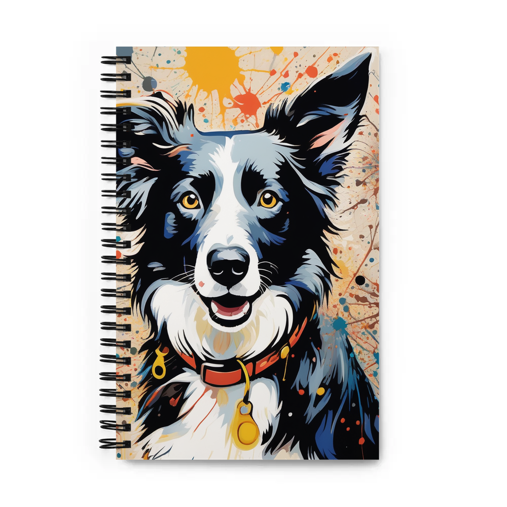 PugMug Custom Border Collie Spiral Notebook