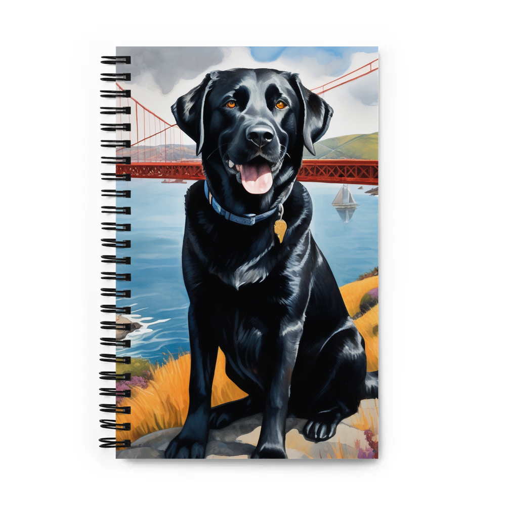 PugMug Custom Black Labrador Retriever Spiral Notebook