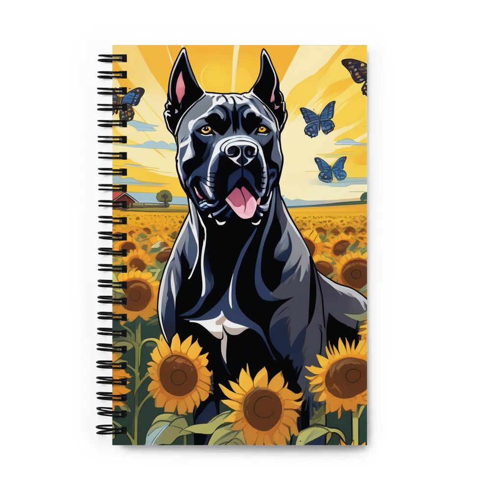 PugMug Custom Cane Corso Spiral Notebook
