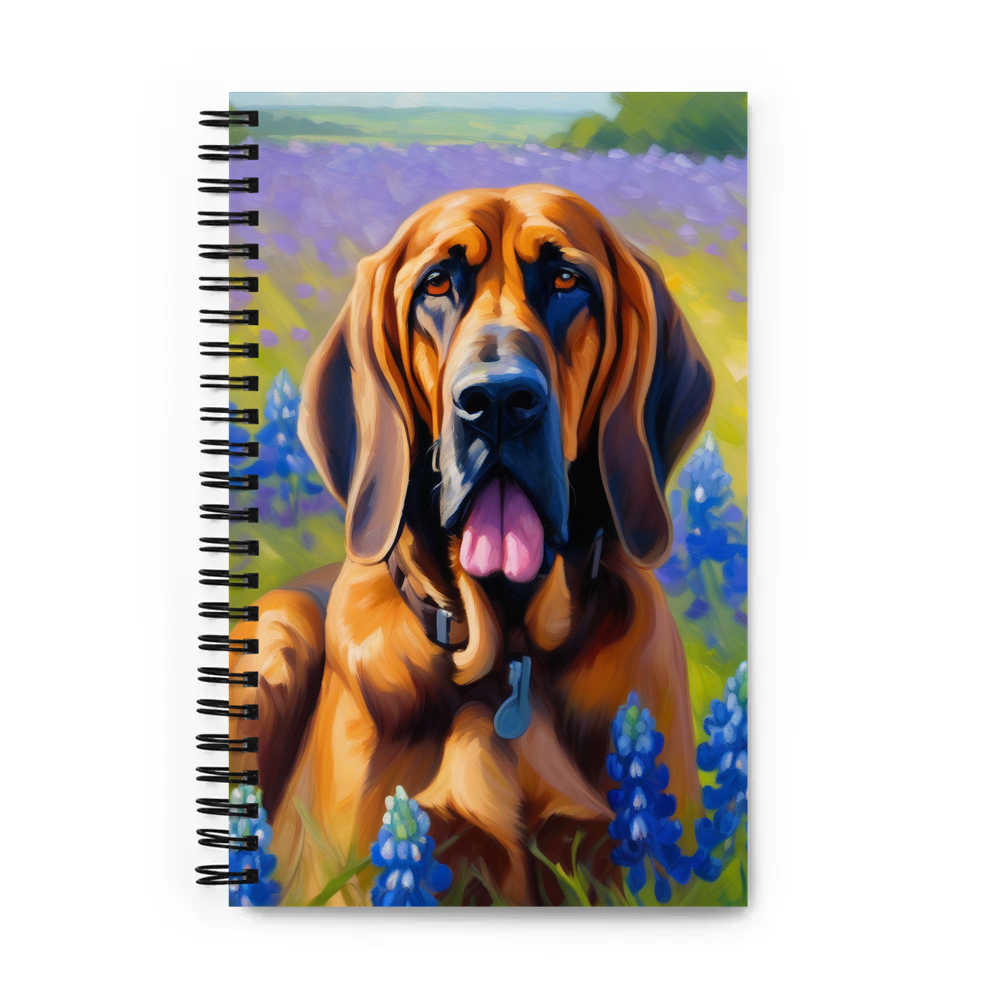 PugMug Custom Bloodhound Spiral Notebook