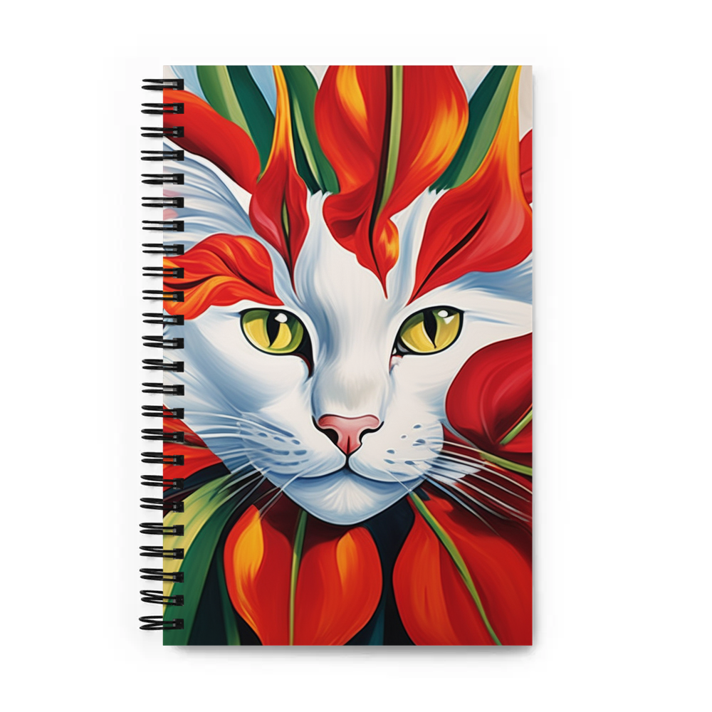 PugMug Custom White Companion Cat Spiral Notebook