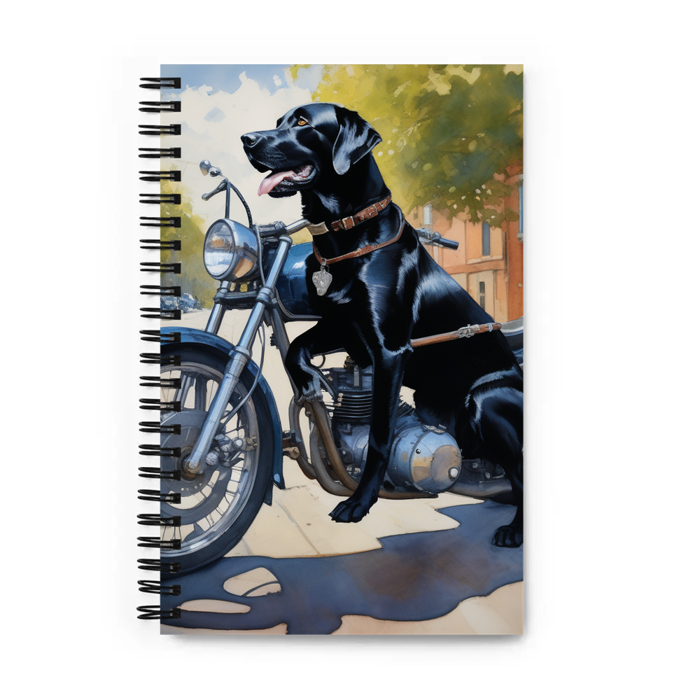 PugMug Custom Black Labrador Retriever Spiral Notebook
