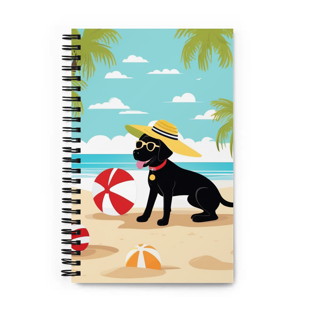 PugMug Custom Black Labrador Retriever Spiral Notebook