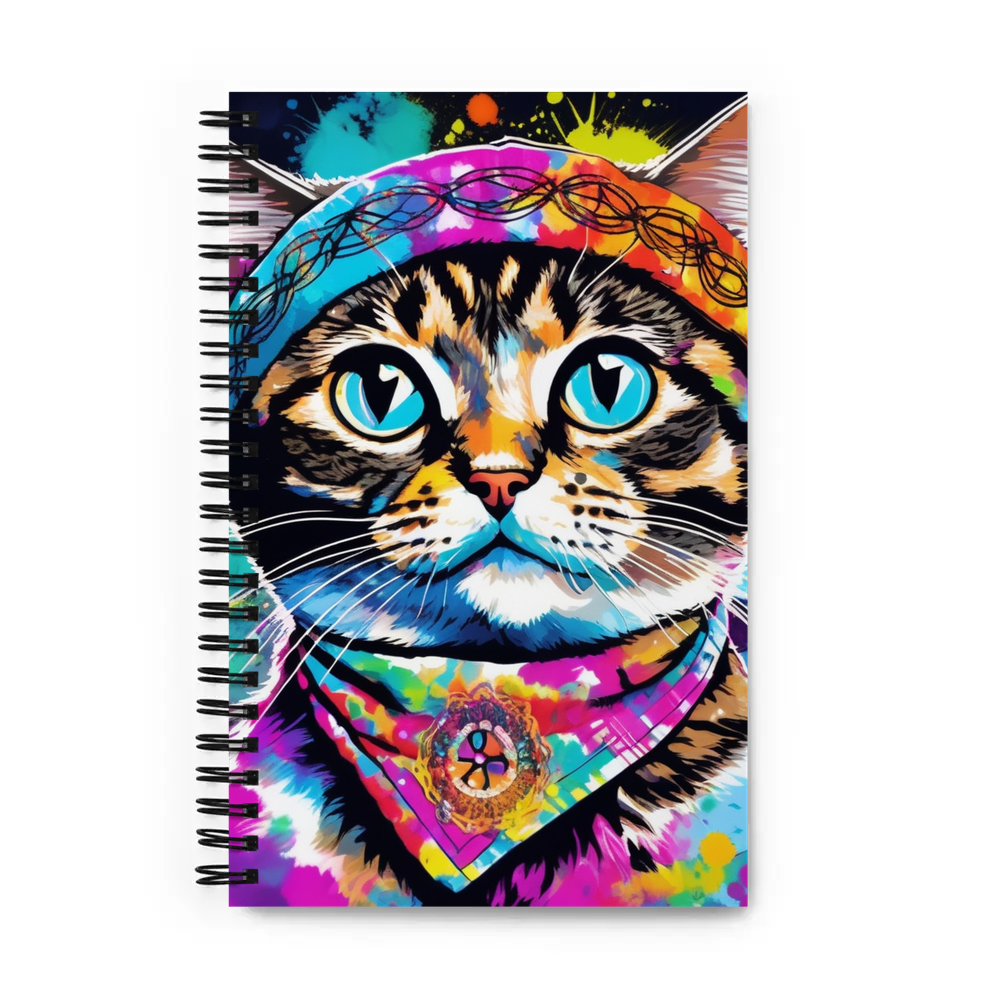 PugMug Custom Tabby Scottish Fold Cat Spiral Notebook